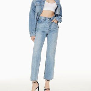 Denim Forum The Joni High Rise Loose Jeans Size 27 Aritzia